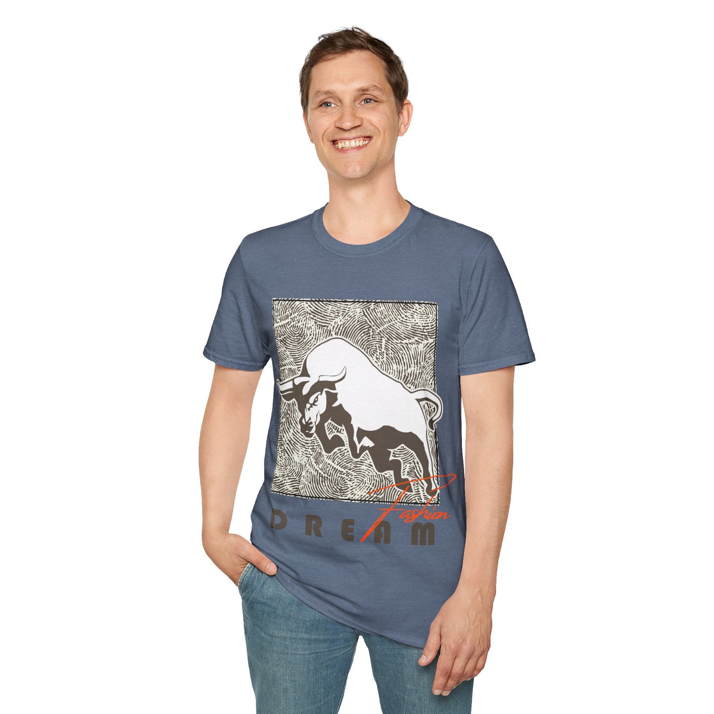 Dreaming Bull Unisex T-Shirt | Trendy Graphic Tee for Casual Style, Gifts, Milestone Celebrations, Everyday Wear
