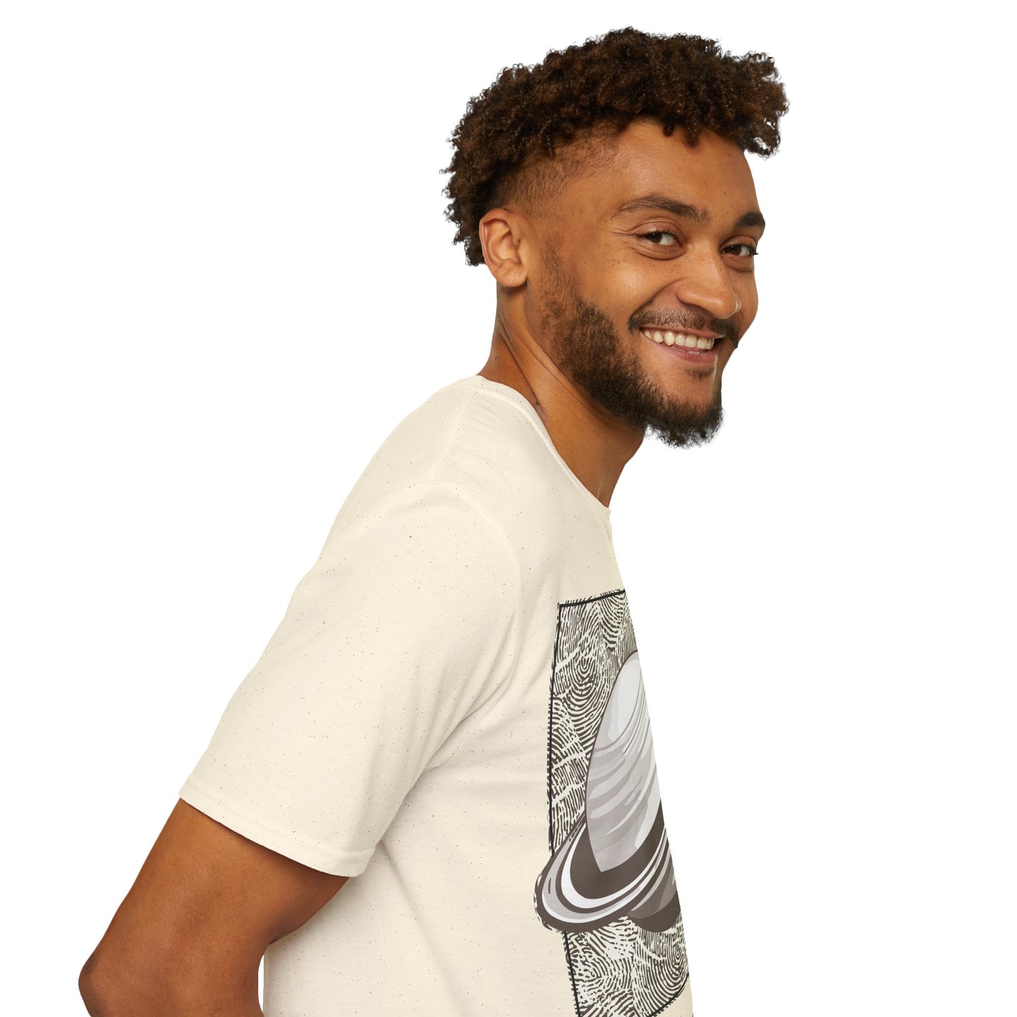 Dreamy Saturn Aesthetic Shirt – Space-Inspired Fashion Tee – Galaxy Text Design – Celestial Style T-shirt – Cosmic Trendy Top