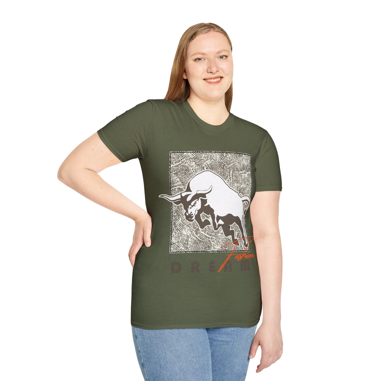 Dreaming Bull Unisex T-Shirt | Trendy Graphic Tee for Casual Style, Gifts, Milestone Celebrations, Everyday Wear