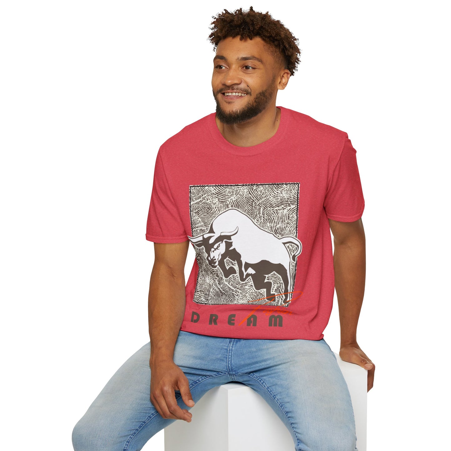 Dreaming Bull Unisex T-Shirt | Trendy Graphic Tee for Casual Style, Gifts, Milestone Celebrations, Everyday Wear