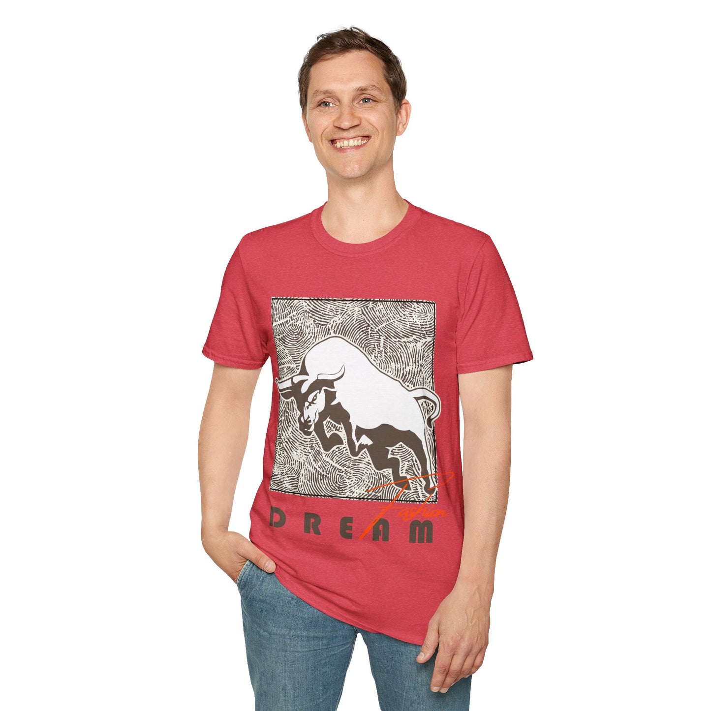 Dreaming Bull Unisex T-Shirt | Trendy Graphic Tee for Casual Style, Gifts, Milestone Celebrations, Everyday Wear