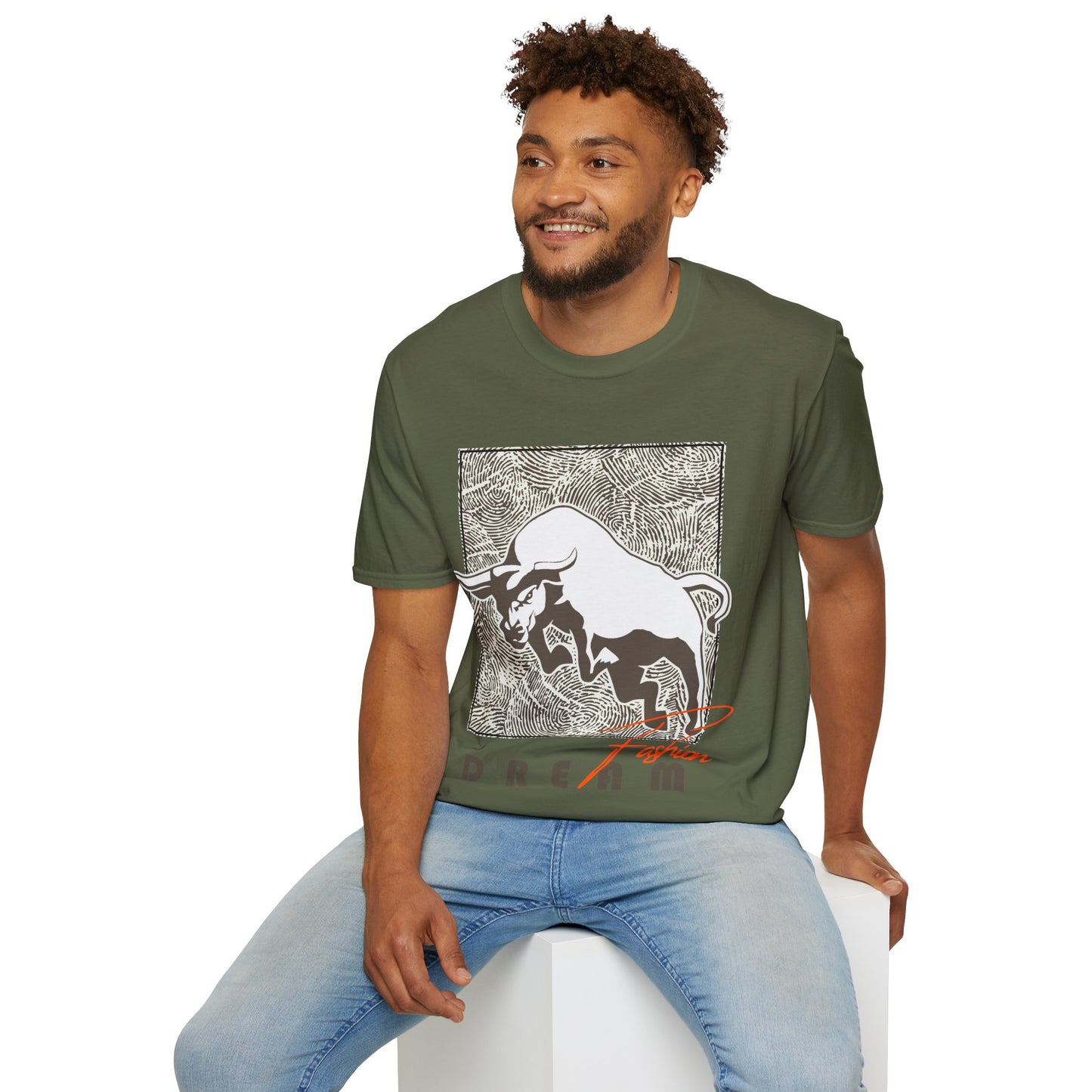 Dreaming Bull Unisex T-Shirt | Trendy Graphic Tee for Casual Style, Gifts, Milestone Celebrations, Everyday Wear