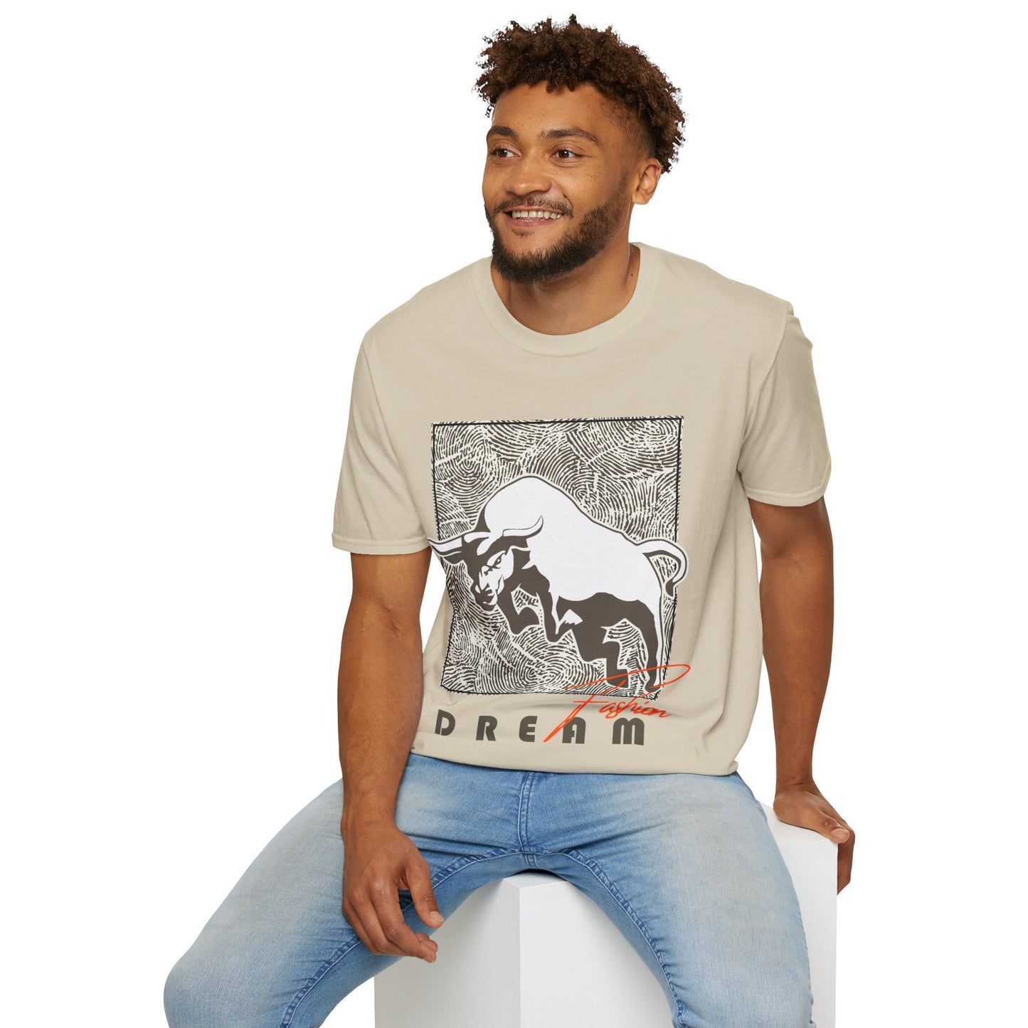 Dreaming Bull Unisex T-Shirt | Trendy Graphic Tee for Casual Style, Gifts, Milestone Celebrations, Everyday Wear