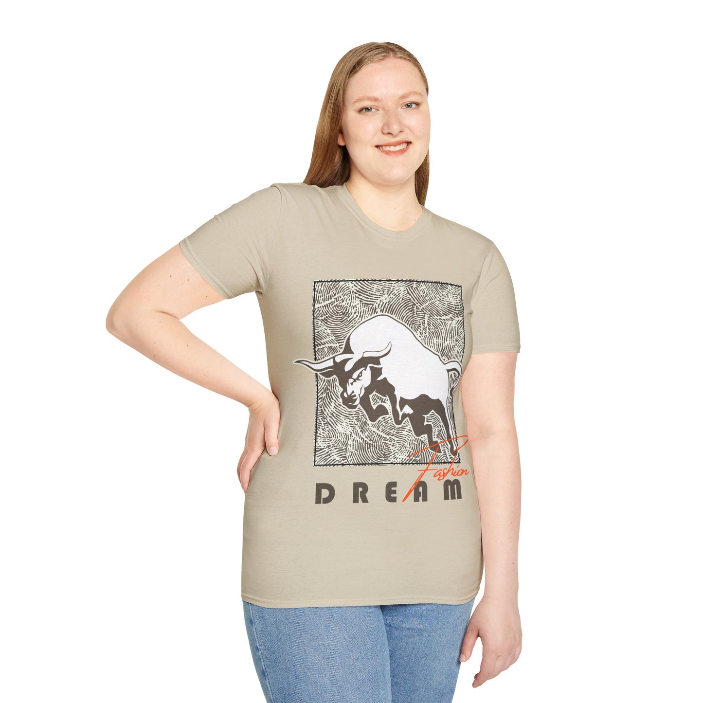 Dreaming Bull Unisex T-Shirt | Trendy Graphic Tee for Casual Style, Gifts, Milestone Celebrations, Everyday Wear