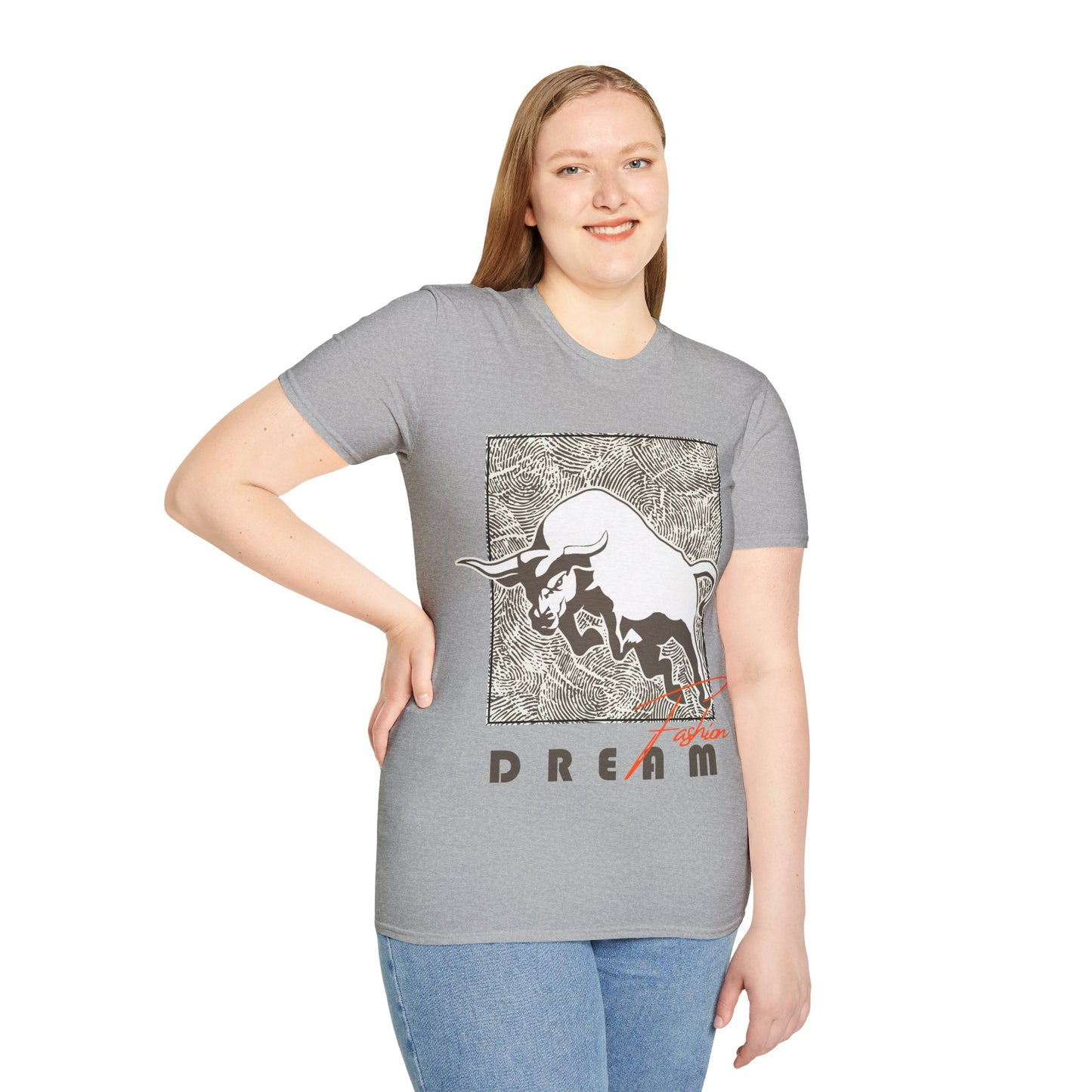 Dreaming Bull Unisex T-Shirt | Trendy Graphic Tee for Casual Style, Gifts, Milestone Celebrations, Everyday Wear
