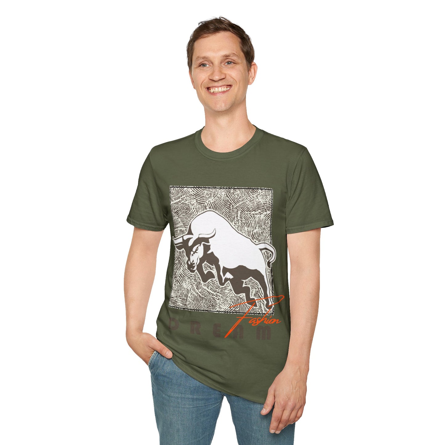 Dreaming Bull Unisex T-Shirt | Trendy Graphic Tee for Casual Style, Gifts, Milestone Celebrations, Everyday Wear