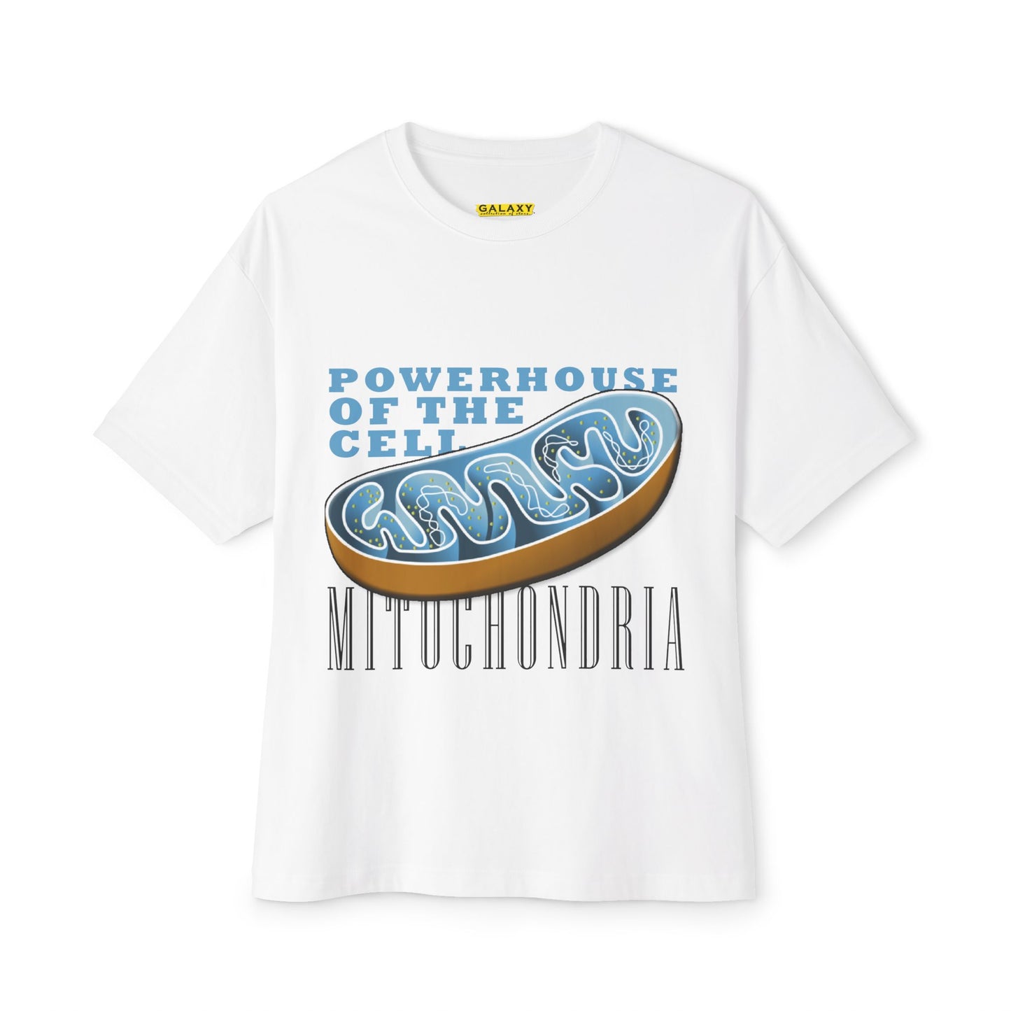 Powerhouse of the Cell Mitochondria Tee - Unisex Oversized Boxy T-Shirt, Science Gift, Biology Shirt, Fun Teacher Apparel, Casual Wear