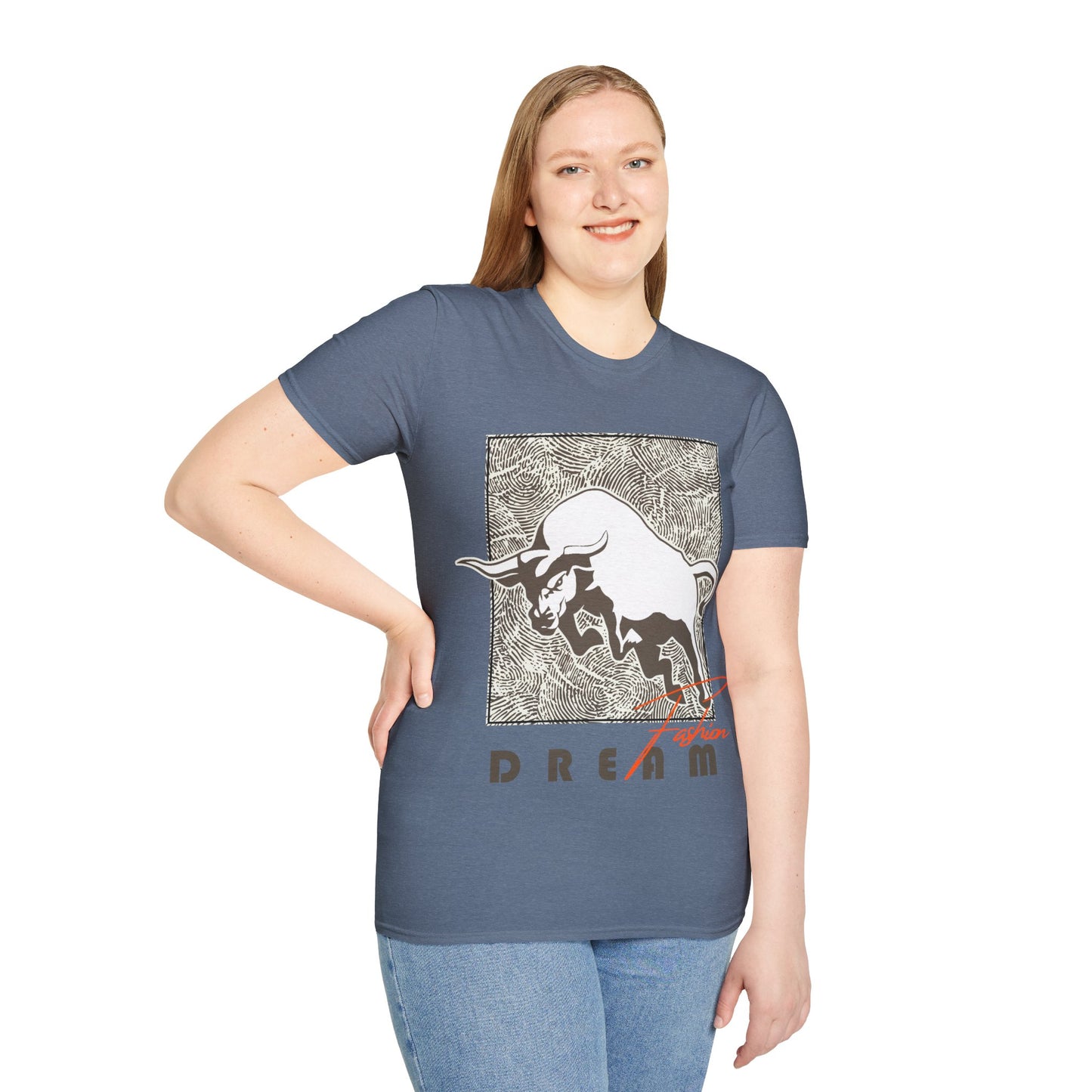 Dreaming Bull Unisex T-Shirt | Trendy Graphic Tee for Casual Style, Gifts, Milestone Celebrations, Everyday Wear