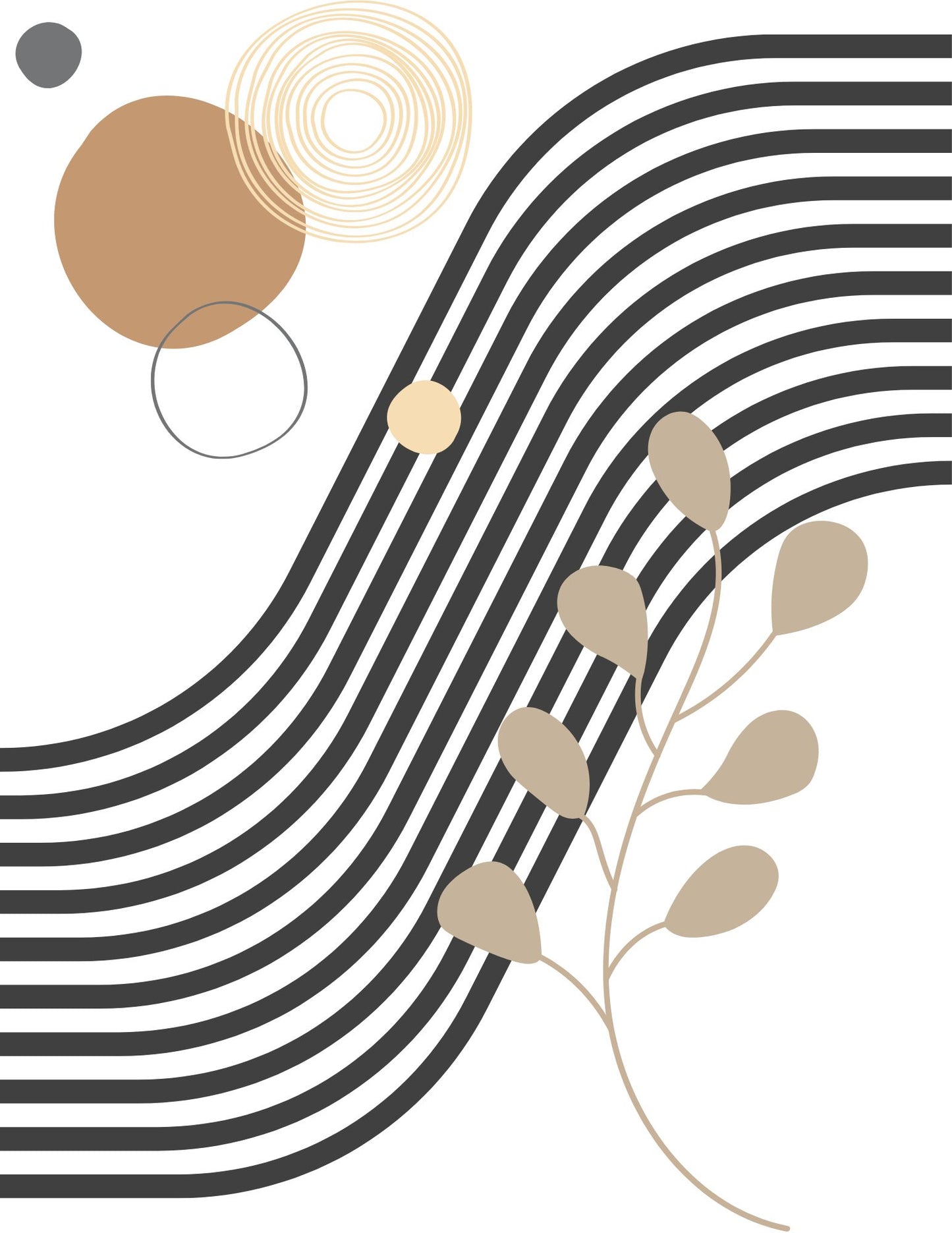Boho Painting Digital Wall Art – Minimalist & Aesthetic Home Decor