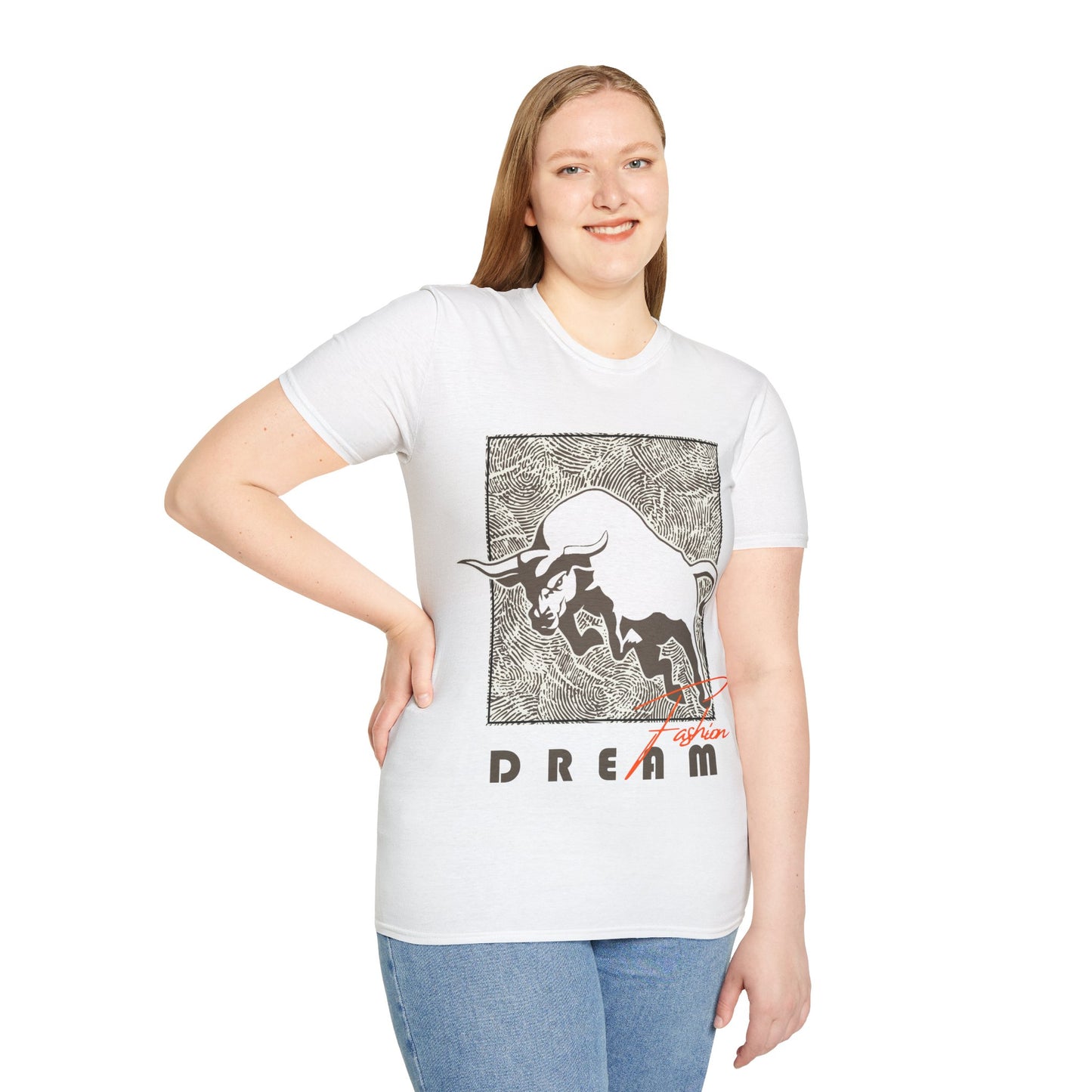 Dreaming Bull Unisex T-Shirt | Trendy Graphic Tee for Casual Style, Gifts, Milestone Celebrations, Everyday Wear