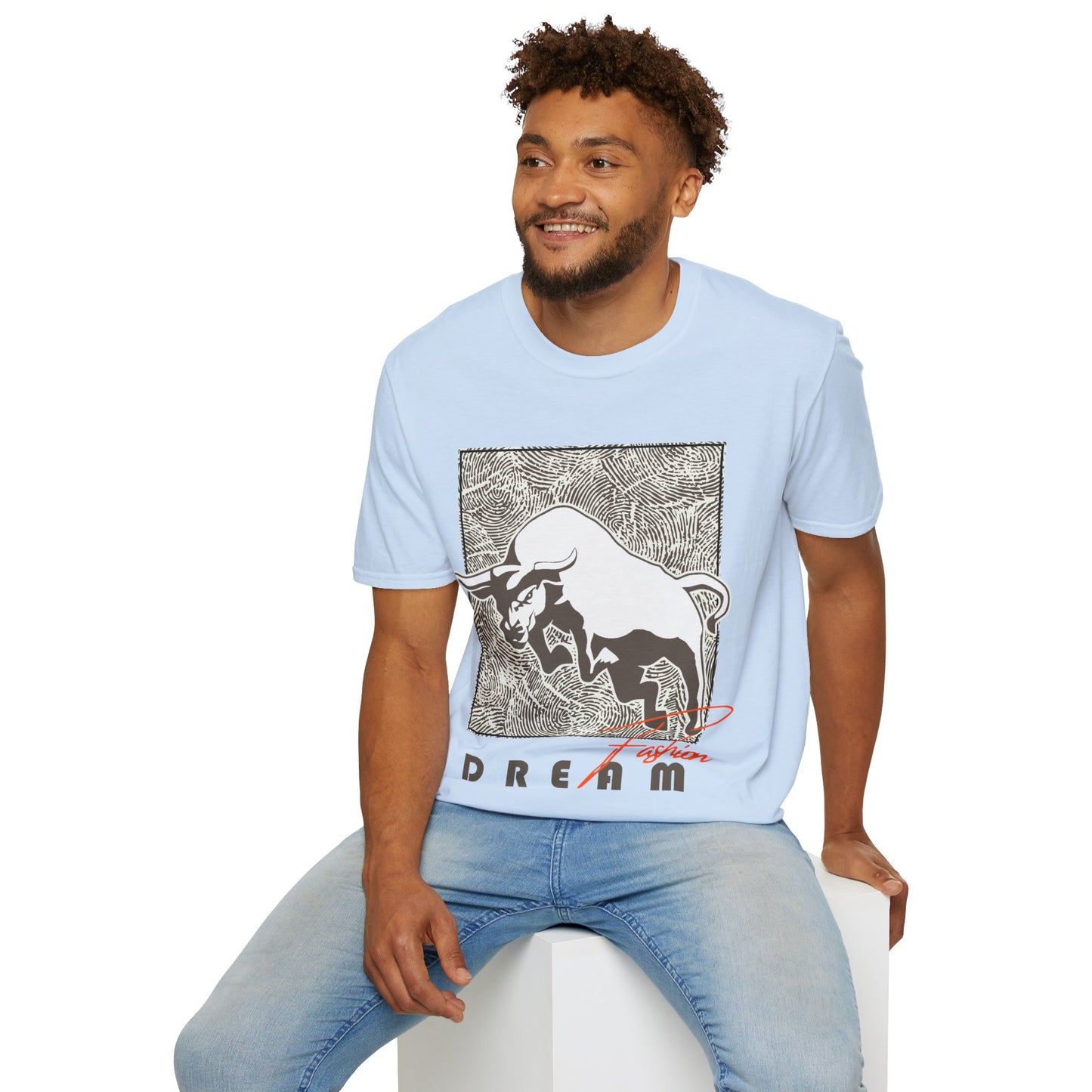 Dreaming Bull Unisex T-Shirt | Trendy Graphic Tee for Casual Style, Gifts, Milestone Celebrations, Everyday Wear