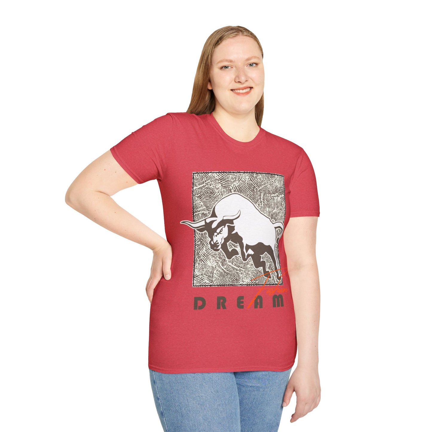 Dreaming Bull Unisex T-Shirt | Trendy Graphic Tee for Casual Style, Gifts, Milestone Celebrations, Everyday Wear