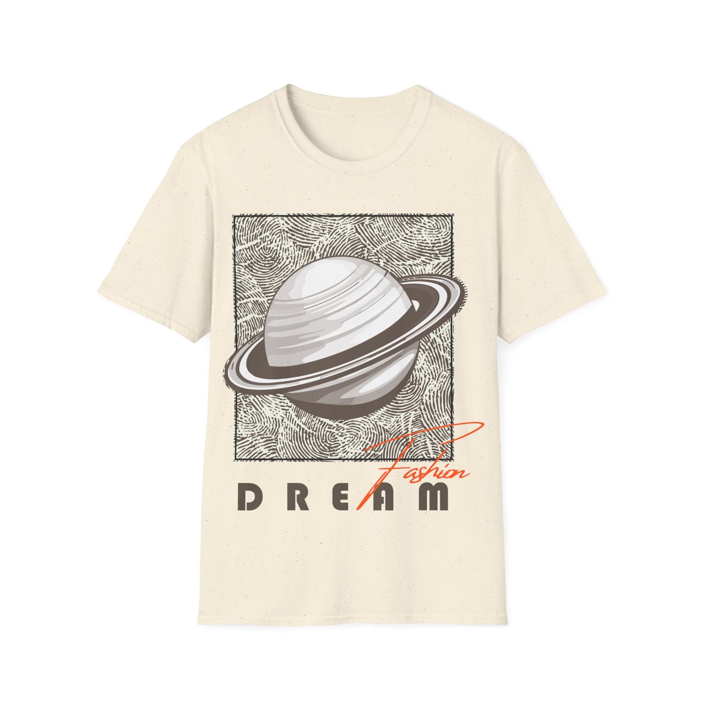 Dreamy Saturn Aesthetic Shirt – Space-Inspired Fashion Tee – Galaxy Text Design – Celestial Style T-shirt – Cosmic Trendy Top