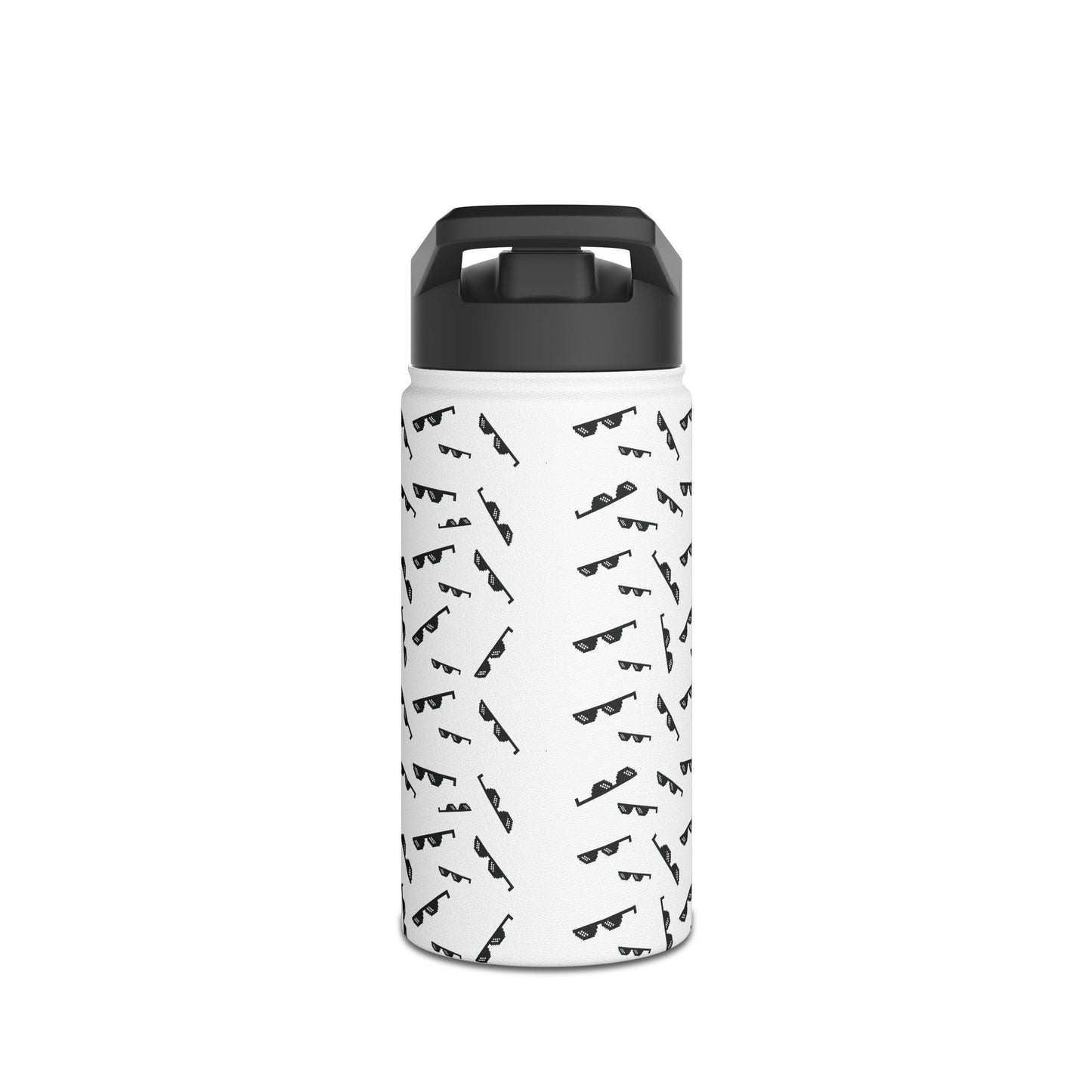 Cool Glass Icon Water Bottle ,Aesthetic Minimalist Drinkware ,Trendy Reusable Bottle ,Stylish Eco-Friendly Hydration Gift