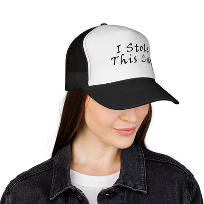 Funny Trucker Cap - I Stole This Cap, Unique Gift for Hat Lovers, Casual Style Cap, Outdoor Accessory, Humorous Fashion