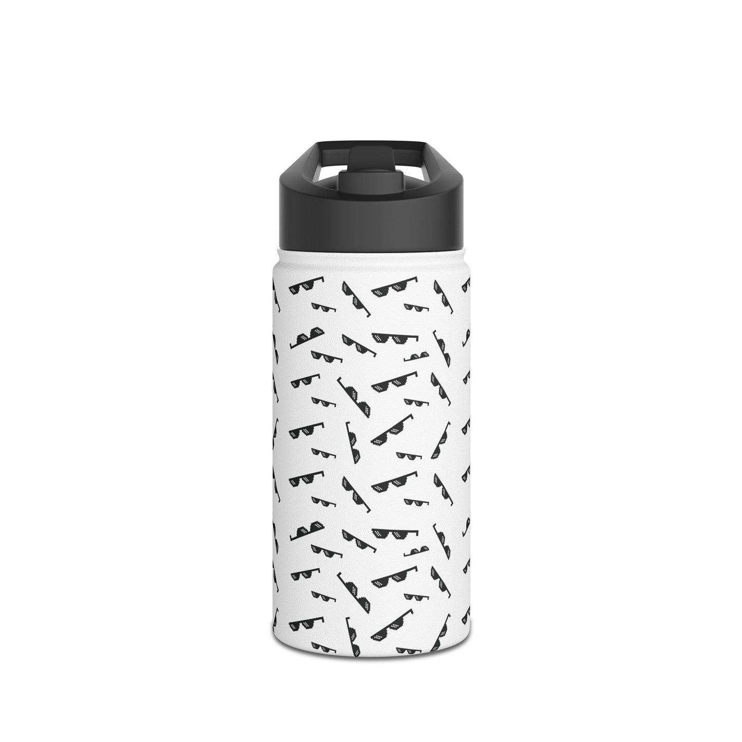 Cool Glass Icon Water Bottle ,Aesthetic Minimalist Drinkware ,Trendy Reusable Bottle ,Stylish Eco-Friendly Hydration Gift