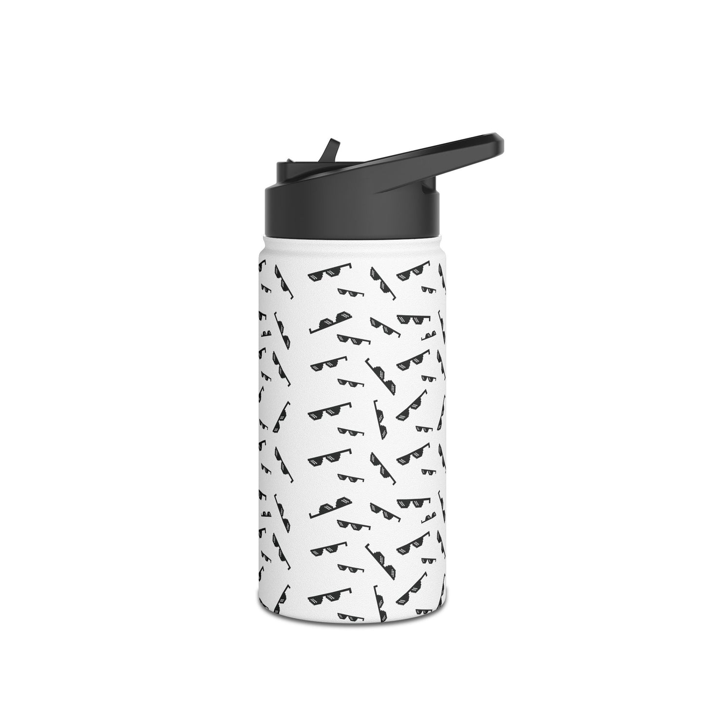 Cool Glass Icon Water Bottle ,Aesthetic Minimalist Drinkware ,Trendy Reusable Bottle ,Stylish Eco-Friendly Hydration Gift