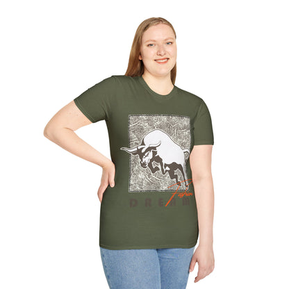 Dreaming Bull Unisex T-Shirt | Trendy Graphic Tee for Casual Style, Gifts, Milestone Celebrations, Everyday Wear
