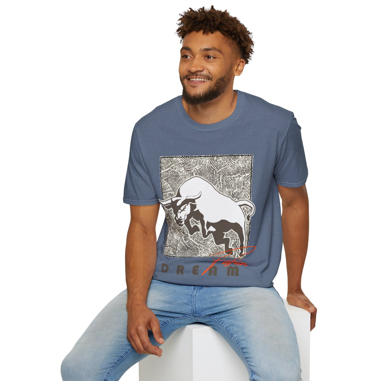 Dreaming Bull Unisex T-Shirt | Trendy Graphic Tee for Casual Style, Gifts, Milestone Celebrations, Everyday Wear