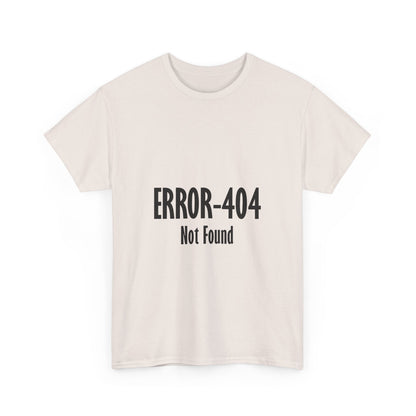 Error 404 Tee, Graphic T-Shirt, Computer Programmer Gift, Funny Coding Shirt, IT Tech Top