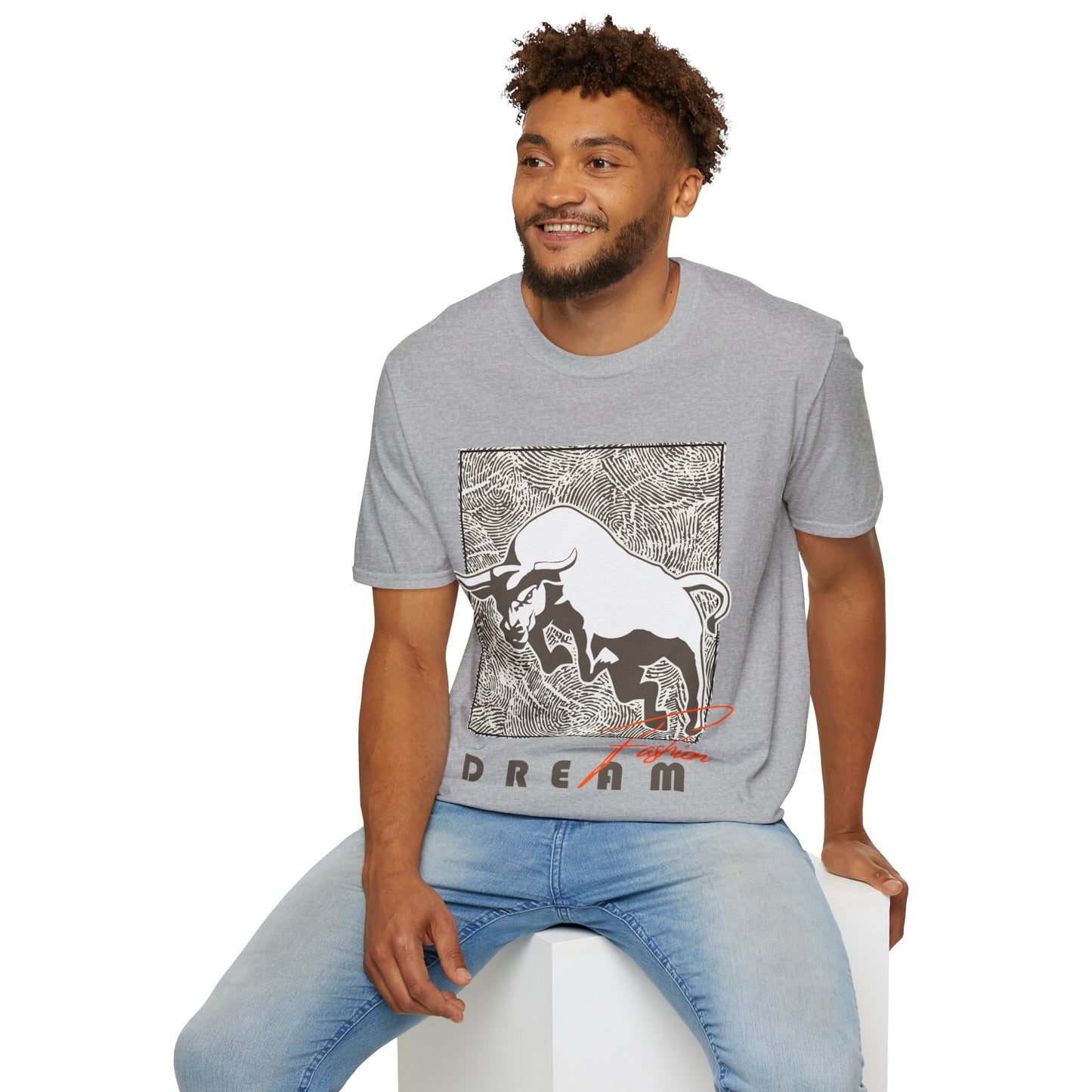 Dreaming Bull Unisex T-Shirt | Trendy Graphic Tee for Casual Style, Gifts, Milestone Celebrations, Everyday Wear