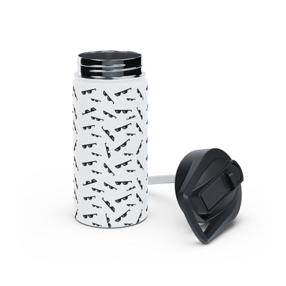 Cool Glass Icon Water Bottle ,Aesthetic Minimalist Drinkware ,Trendy Reusable Bottle ,Stylish Eco-Friendly Hydration Gift