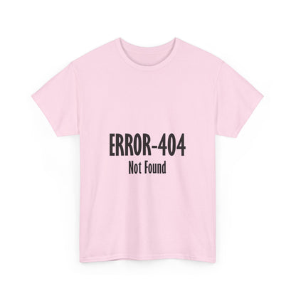 Error 404 Tee, Graphic T-Shirt, Computer Programmer Gift, Funny Coding Shirt, IT Tech Top
