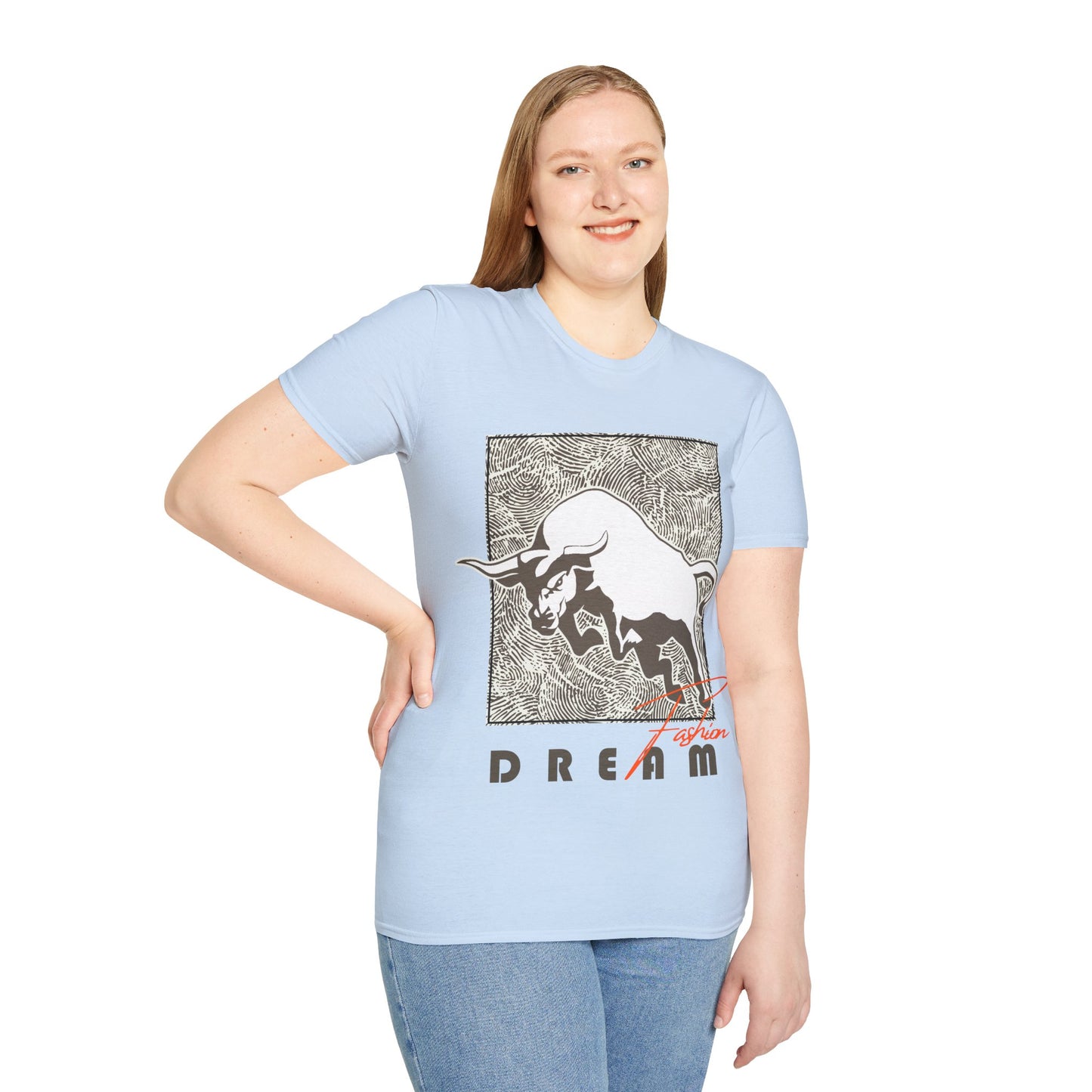 Dreaming Bull Unisex T-Shirt | Trendy Graphic Tee for Casual Style, Gifts, Milestone Celebrations, Everyday Wear