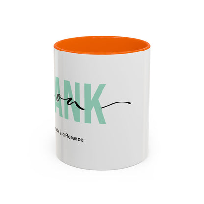 Thank You Coffee Mug ,Appreciation Gift Cup, Grateful Message Mug , Employee, Teacher, Friend, Boss Thank You Gift , Positive Vibes