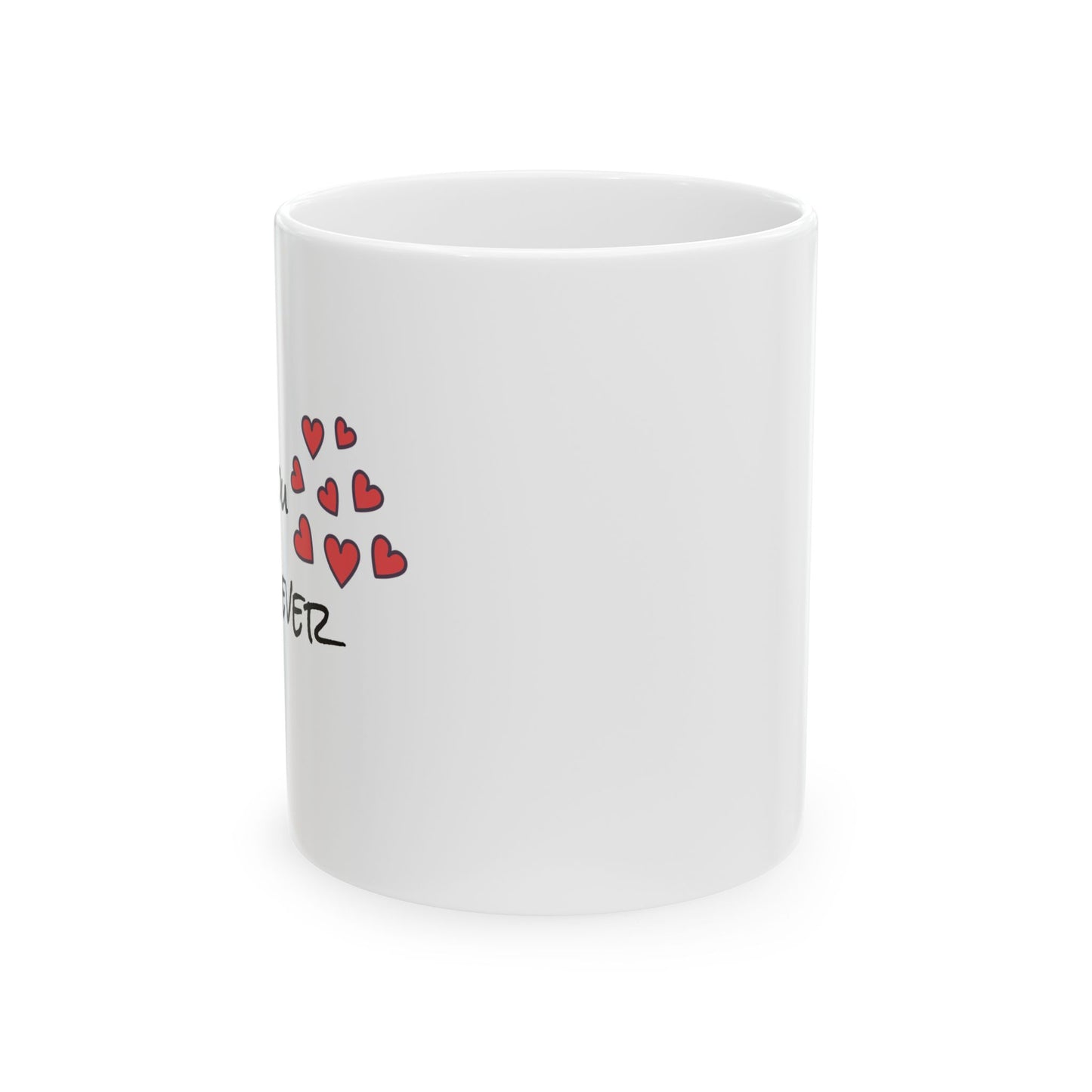 Love You Brew-ever Coffee Mug, Funny Couple Gift, Cute Coffee Lover Mug, Anniversary Gift for Him Her, Punny Ceramic Tea Cup