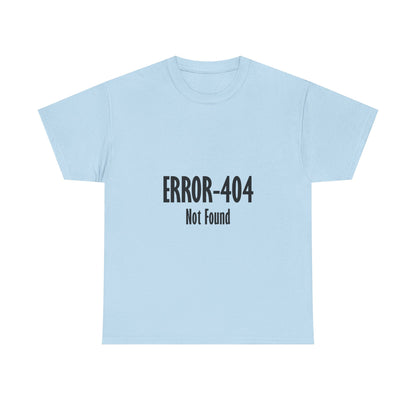 Error 404 Tee, Graphic T-Shirt, Computer Programmer Gift, Funny Coding Shirt, IT Tech Top