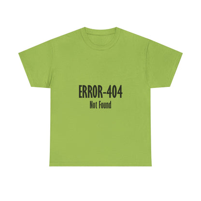 Error 404 Tee, Graphic T-Shirt, Computer Programmer Gift, Funny Coding Shirt, IT Tech Top