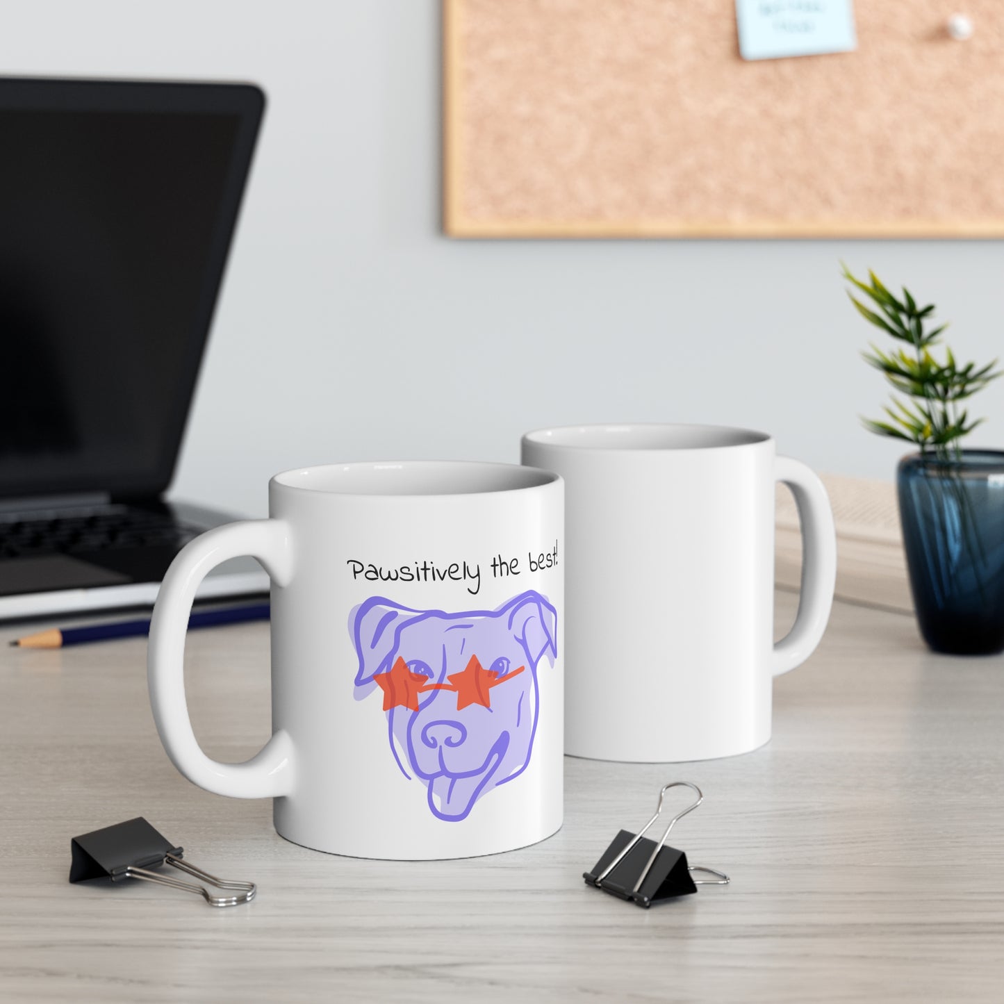Pawsitively the Best Mug, Funny Dog Lover Gift, Cute Pet Owner Coffee Cup, Dog Mom Dad Present, Animal Pun Mug for Dog Lovers