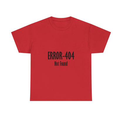 Error 404 Tee, Graphic T-Shirt, Computer Programmer Gift, Funny Coding Shirt, IT Tech Top