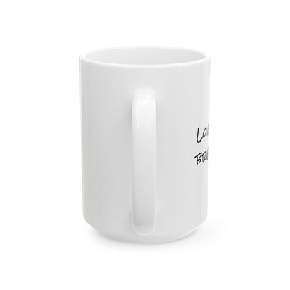 Love You Brew-ever Coffee Mug, Funny Couple Gift, Cute Coffee Lover Mug, Anniversary Gift for Him Her, Punny Ceramic Tea Cup
