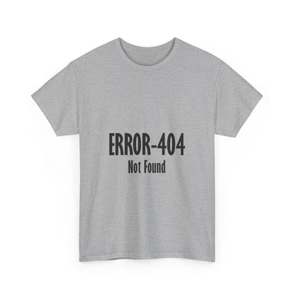 Error 404 Tee, Graphic T-Shirt, Computer Programmer Gift, Funny Coding Shirt, IT Tech Top