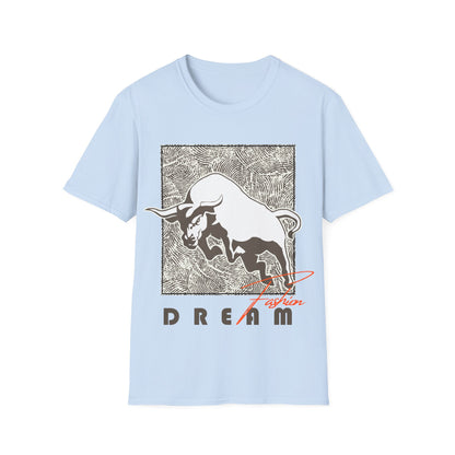 Dreaming Bull Unisex T-Shirt | Trendy Graphic Tee for Casual Style, Gifts, Milestone Celebrations, Everyday Wear