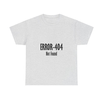 Error 404 Tee, Graphic T-Shirt, Computer Programmer Gift, Funny Coding Shirt, IT Tech Top