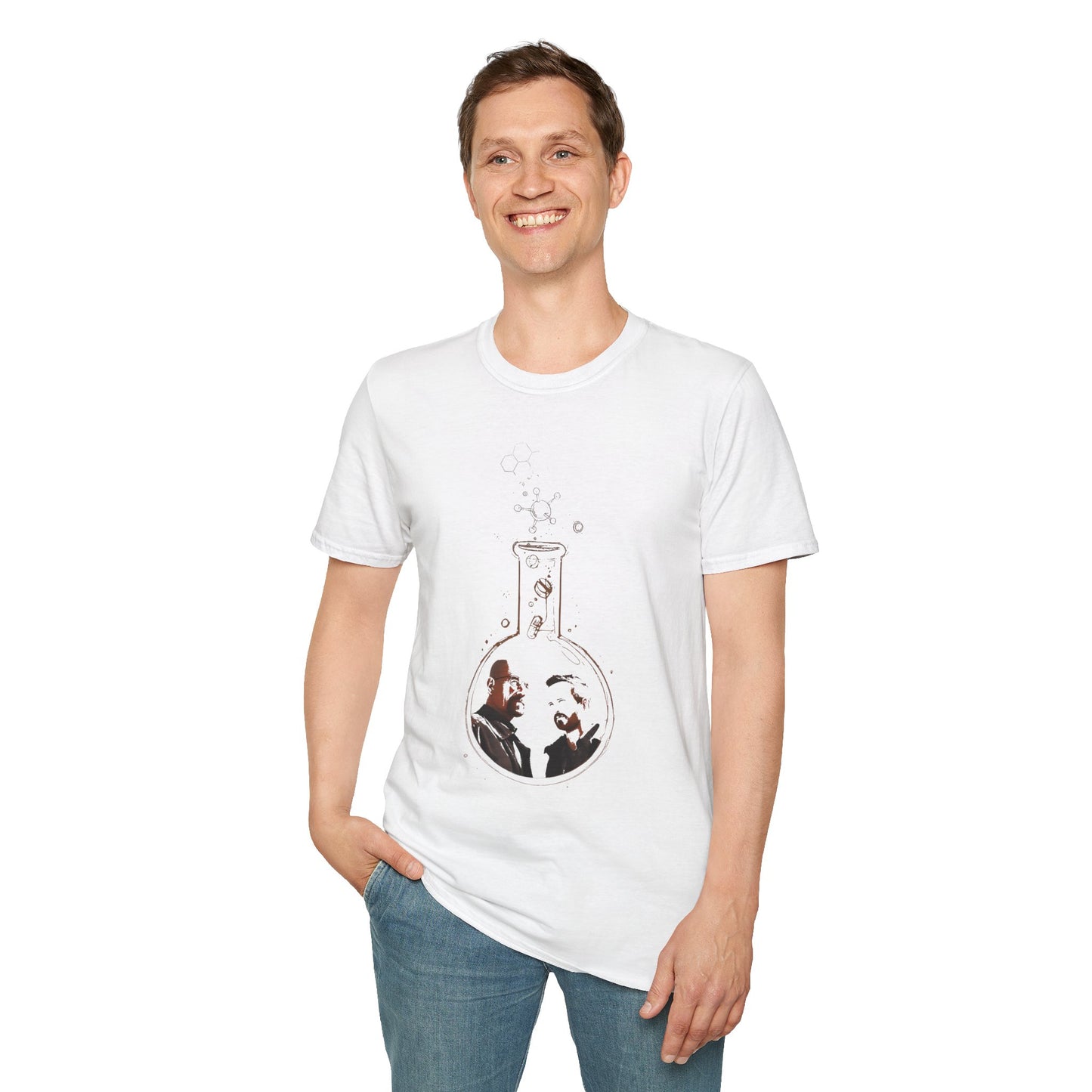Science-Themed Breaking Bad Unisex Softstyle T-Shirt, Perfect Gift for Scientists, Birthday, Lab Enthusiasts, STEM Lovers, Education Apparel