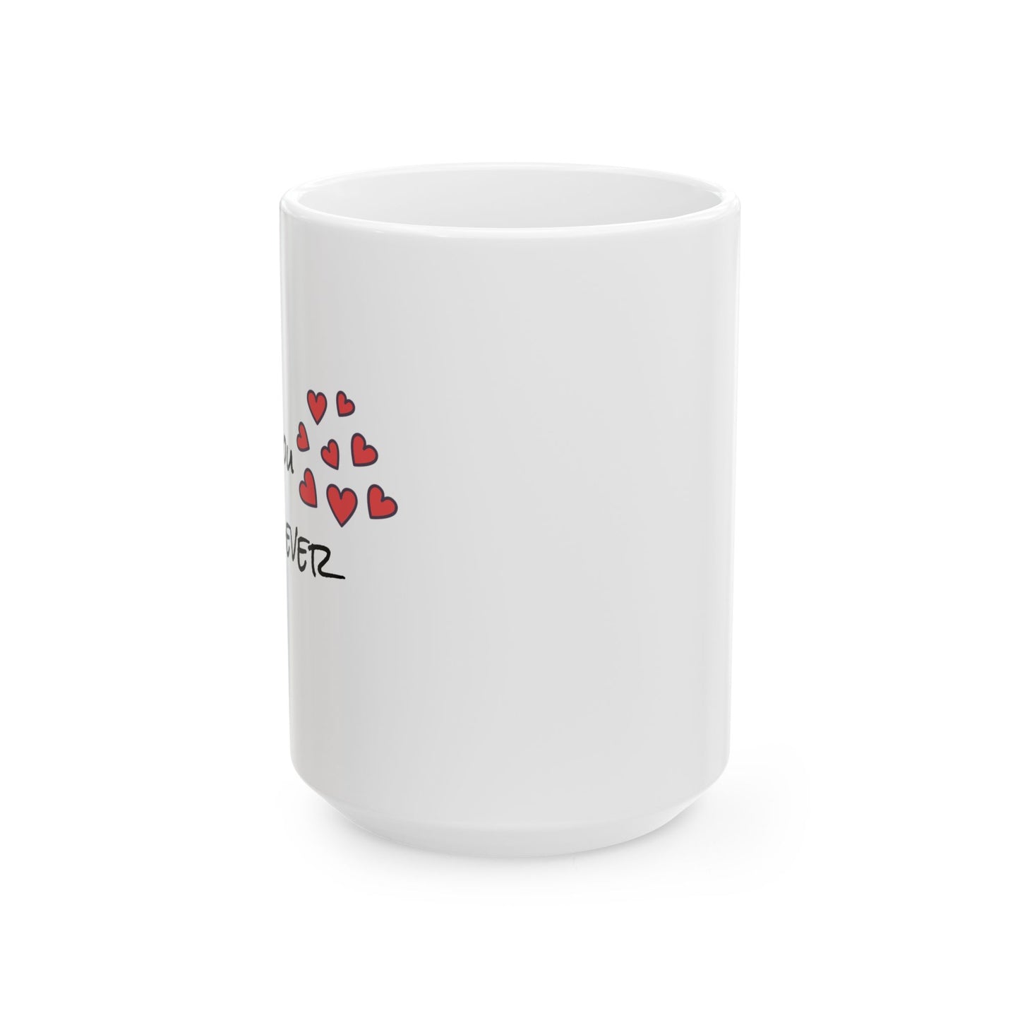 Love You Brew-ever Coffee Mug, Funny Couple Gift, Cute Coffee Lover Mug, Anniversary Gift for Him Her, Punny Ceramic Tea Cup