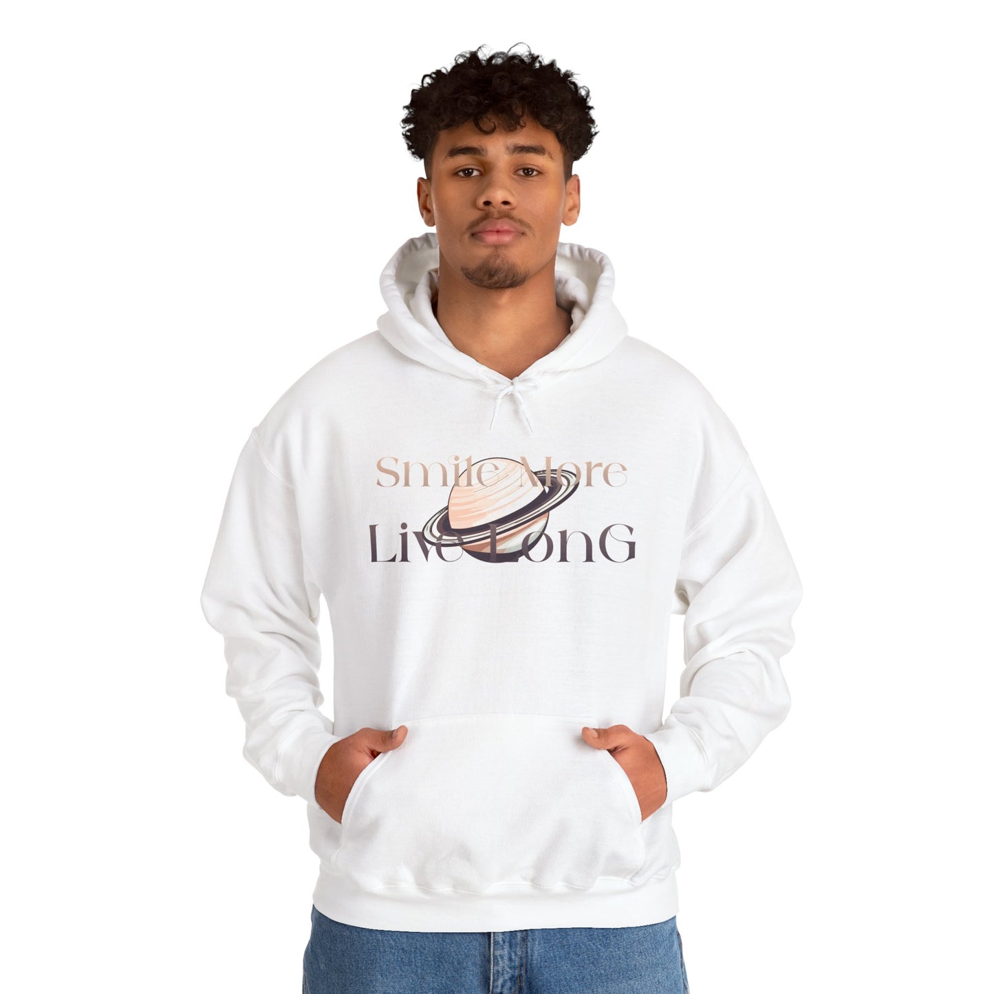 Cosmic Inspiration Hoodie - Live Long, Unisex Heavy Blend Sweatshirt, Comfortable Gift for Space Lovers, Motivational Apparel, Perfect [...]