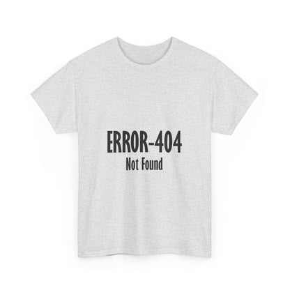 Error 404 Tee, Graphic T-Shirt, Computer Programmer Gift, Funny Coding Shirt, IT Tech Top