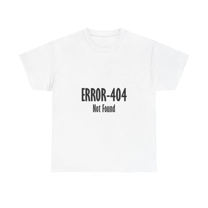 Error 404 Tee, Graphic T-Shirt, Computer Programmer Gift, Funny Coding Shirt, IT Tech Top