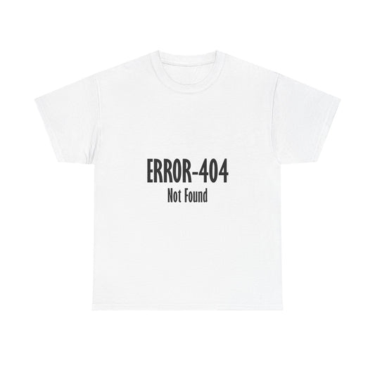 Error 404 Tee, Graphic T-Shirt, Computer Programmer Gift, Funny Coding Shirt, IT Tech Top