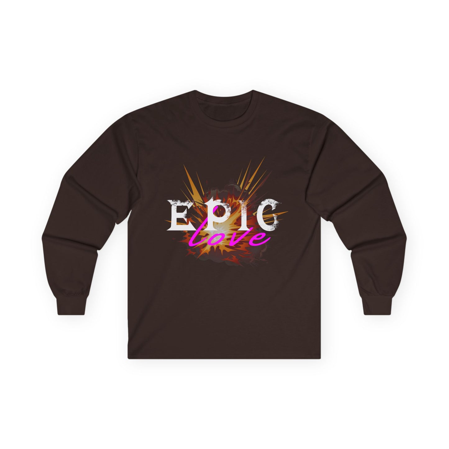 Epic Love Long Sleeve Tee | Unisex Fashion, Gift for Friends, Casual Wear, Holiday Apparel, Cool Graphic Tee