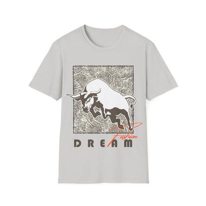 Dreaming Bull Unisex T-Shirt | Trendy Graphic Tee for Casual Style, Gifts, Milestone Celebrations, Everyday Wear