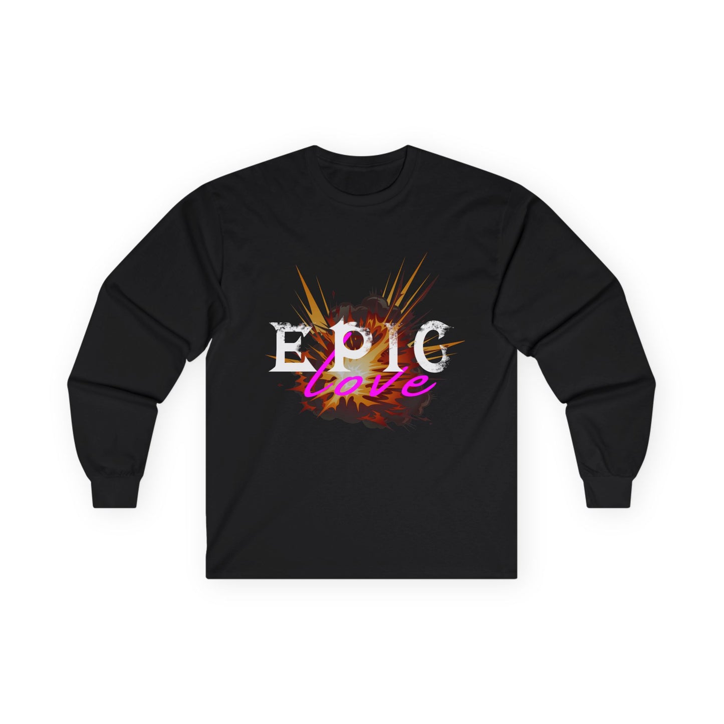 Epic Love Long Sleeve Tee | Unisex Fashion, Gift for Friends, Casual Wear, Holiday Apparel, Cool Graphic Tee