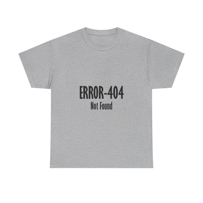 Error 404 Tee, Graphic T-Shirt, Computer Programmer Gift, Funny Coding Shirt, IT Tech Top