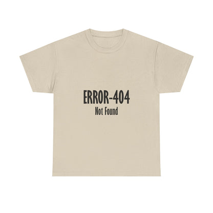 Error 404 Tee, Graphic T-Shirt, Computer Programmer Gift, Funny Coding Shirt, IT Tech Top