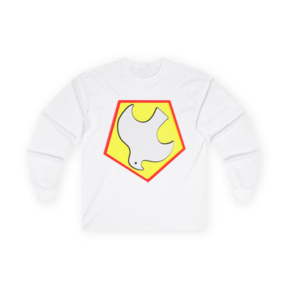 Dove Long Sleeve Peacemaker Tee, Unisex Spiritual Shirt, Peacemaker Gift, Casual Wear for Activists, Inspirational Apparel